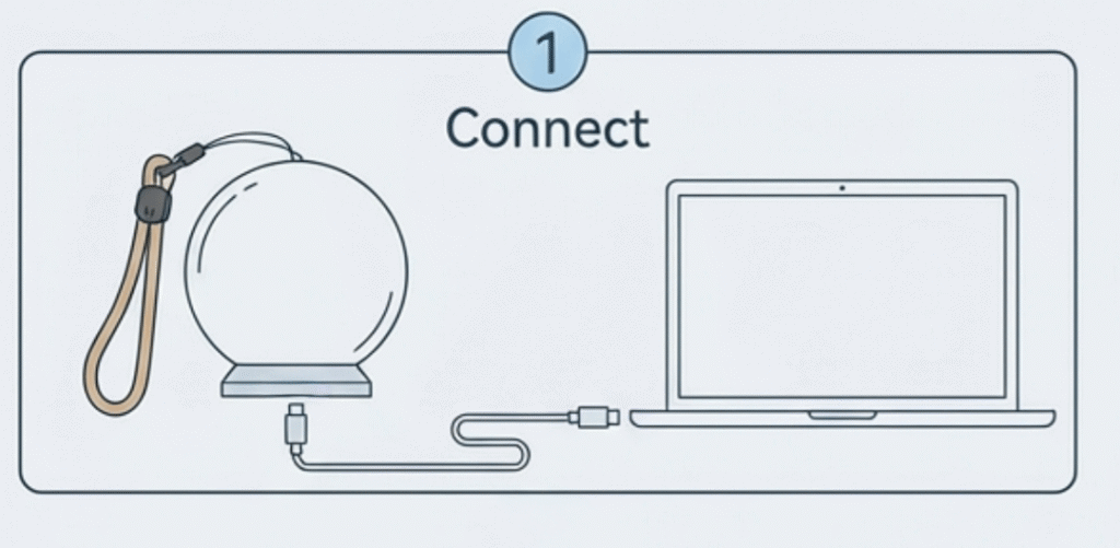 视频导入水晶球教程线条图 设备实图版 01